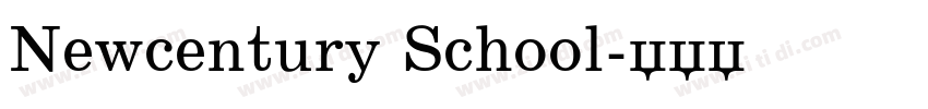 Newcentury School字体转换